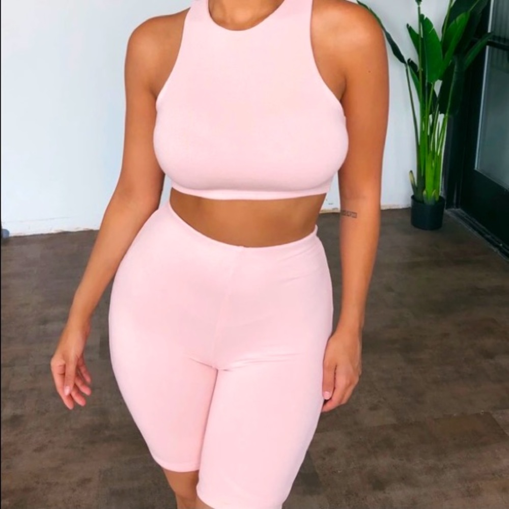 Matching Blush Short Set